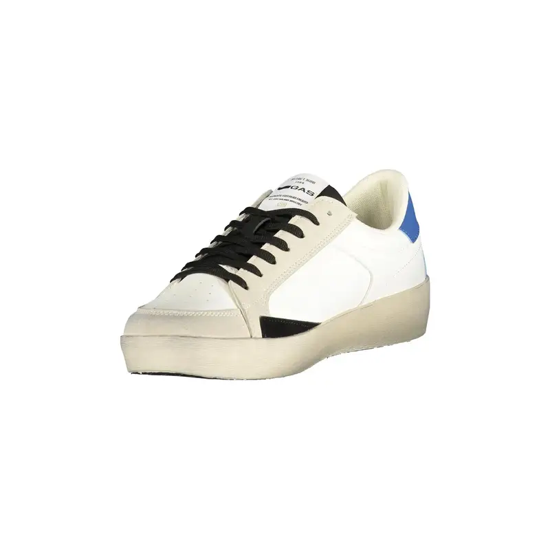 Sneakers Uomo Bianche Lacci Plantare Removibile Logo Bianco miniatura 3