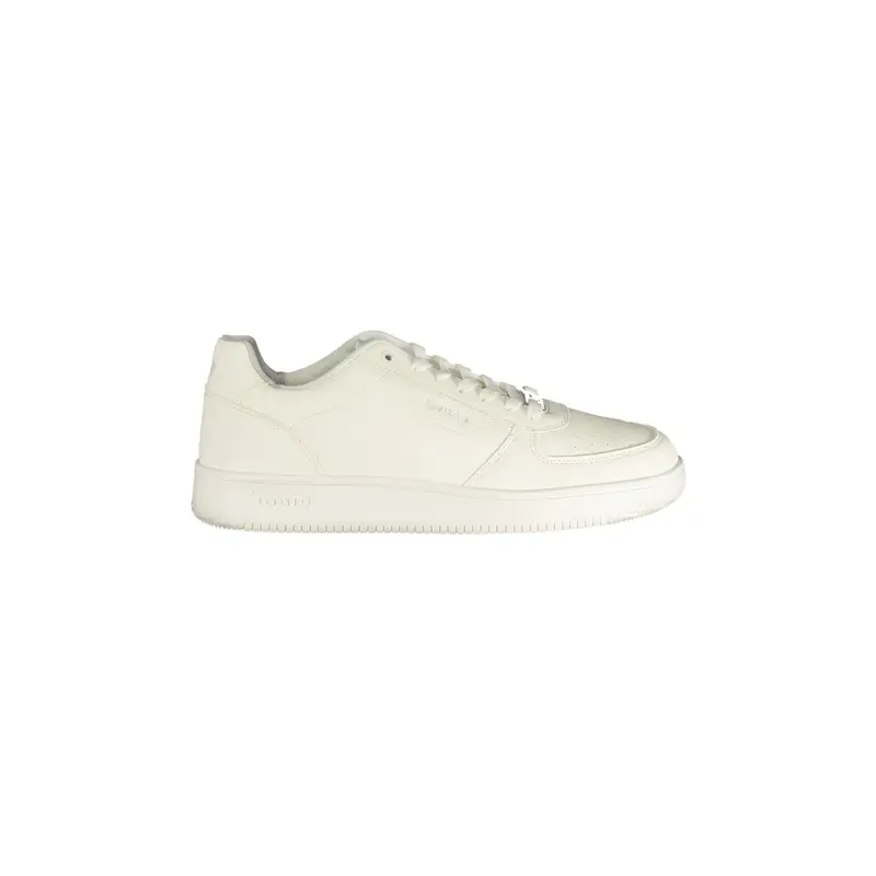 Sneakers Uomo Bianche Stampa Logo Bianco