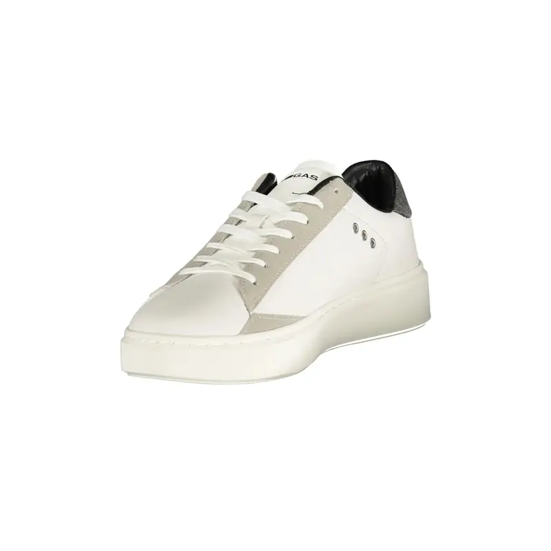 Sneakers Uomo Bianche Stampa Logo Bianco miniatura 3