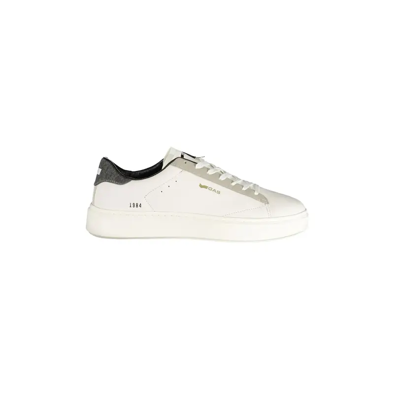 Sneakers Uomo Bianche Stampa Logo Bianco
