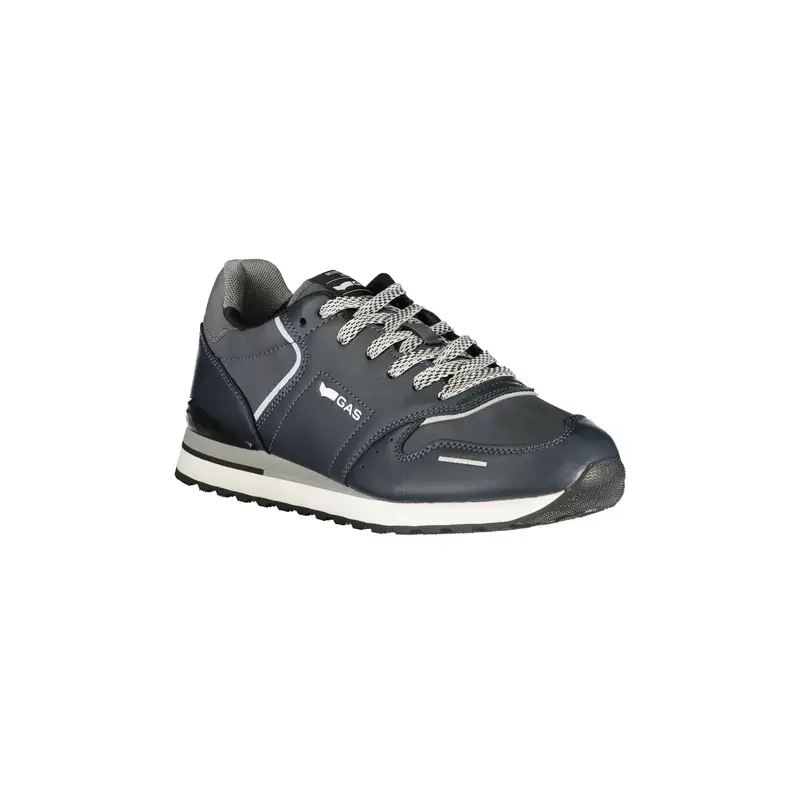 Sneakers Uomo Blu Lacci Plantare Removibile Logo miniatura 2