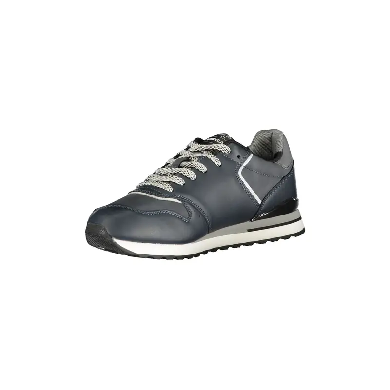 Sneakers Uomo Blu Lacci Plantare Removibile Logo miniatura 3