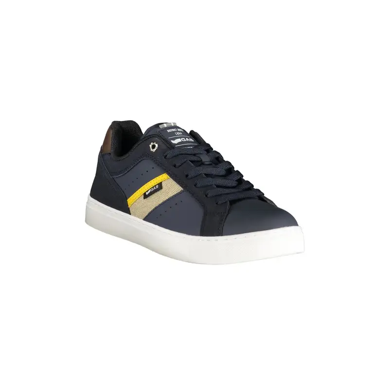 Sneakers Uomo Blu Lacci Plantare Removibile Logo miniatura 2