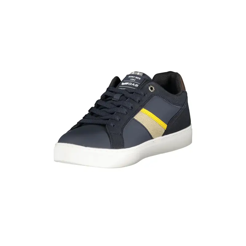 Sneakers Uomo Blu Lacci Plantare Removibile Logo miniatura 3