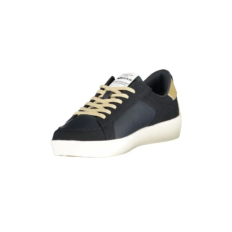 Sneakers Uomo Blu Lacci Plantare Removibile Logo miniatura 3