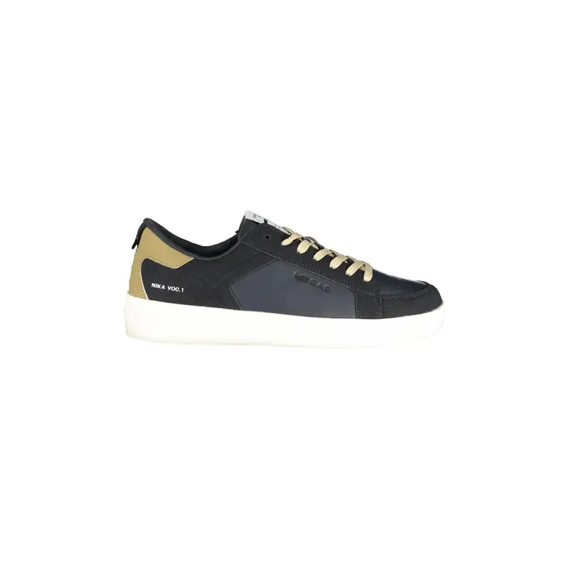 Sneakers Uomo Blu Lacci Plantare Removibile Logo