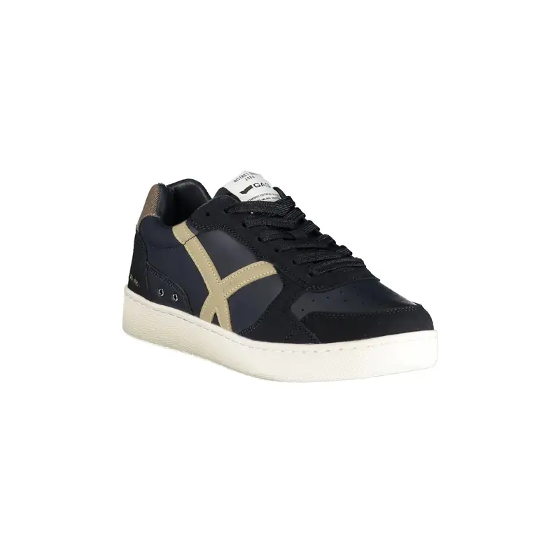 Sneakers Uomo Blu Lacci Plantare Removibile Logo miniatura 2