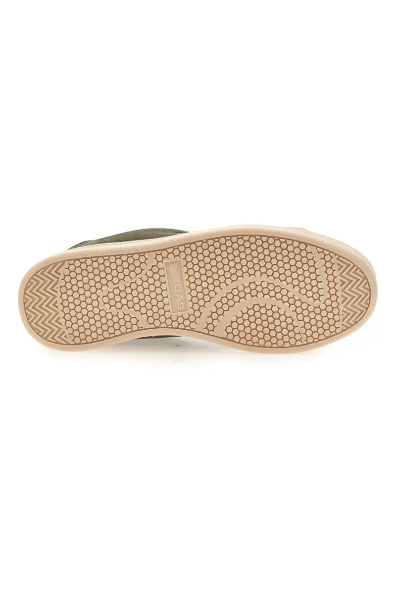 Sneakers verdi in tessuto con fondo a contrasto Gas SAMMY CVS [MILIT GREEN BLACK] miniatura 5