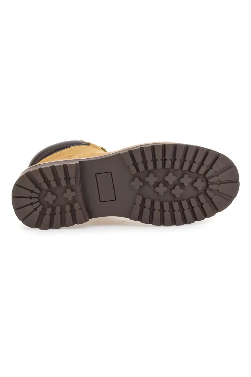 Stivaletti cuoio imbottiti suola dentellata Gas GAM521100 [GIALLO] miniatura 5