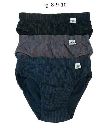 Slip uomo TAGLIE FORTI MIDI in puro cotone Gasoline Blu 215/34 Tg 8/10 1 CAPO