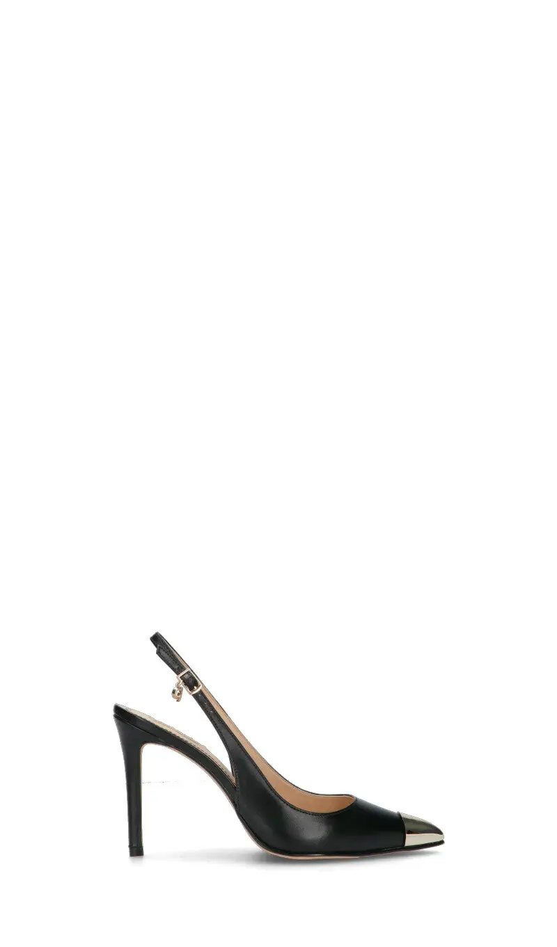 Decollete donna nera in pelle Vario