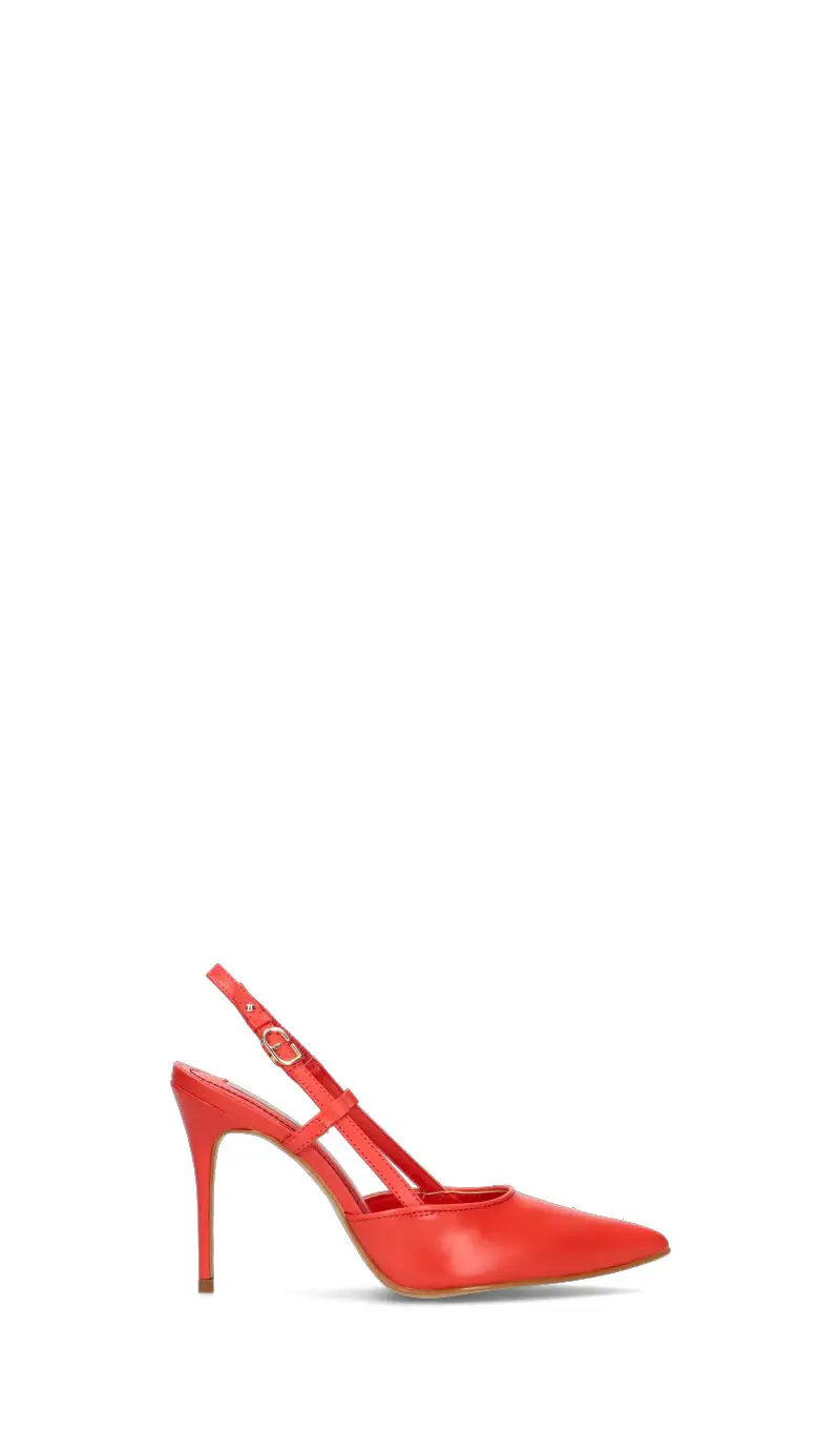 Slingback donna rossa in pelle Vario