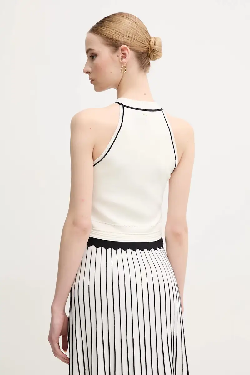 camicetta donna colore beige 511FD43001 miniatura 3