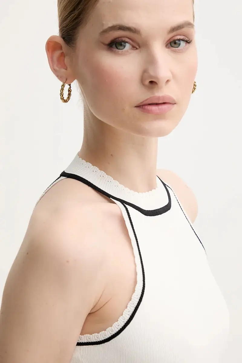 camicetta donna colore beige 511FD43001 miniatura 4