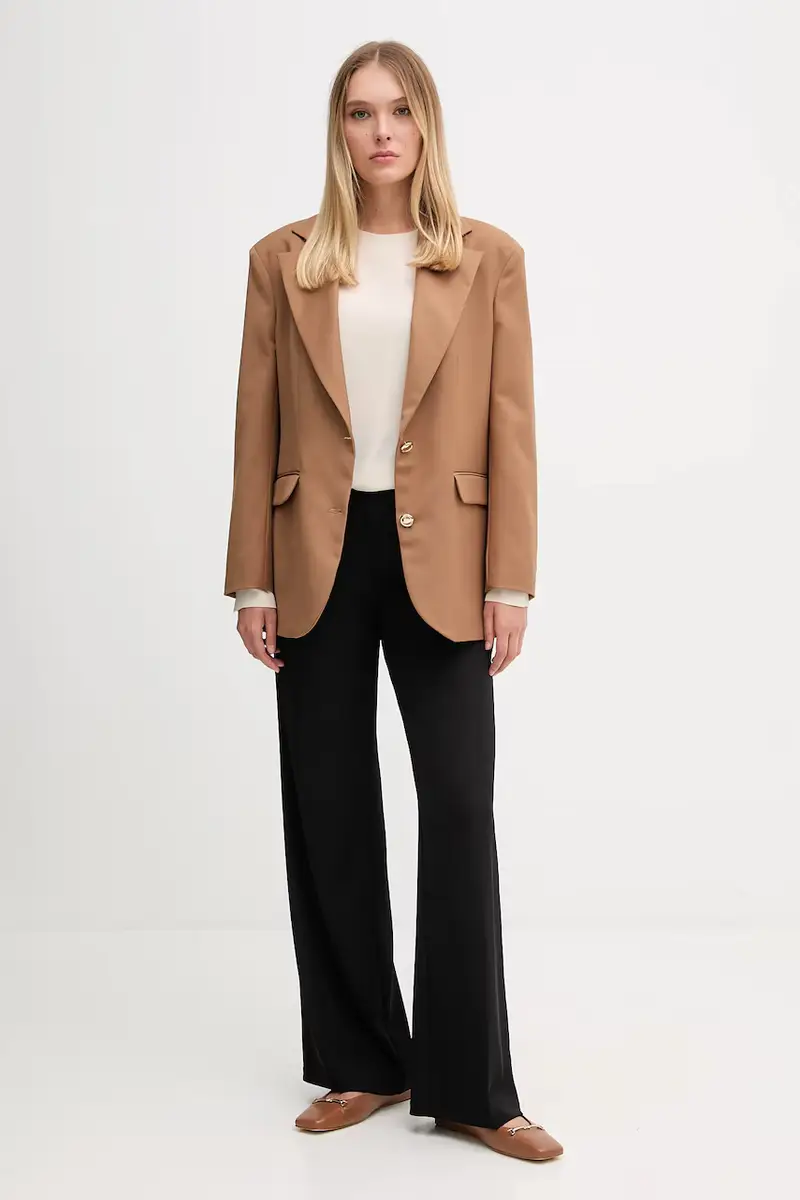 camicetta donna colore beige 521FD45032 miniatura 2