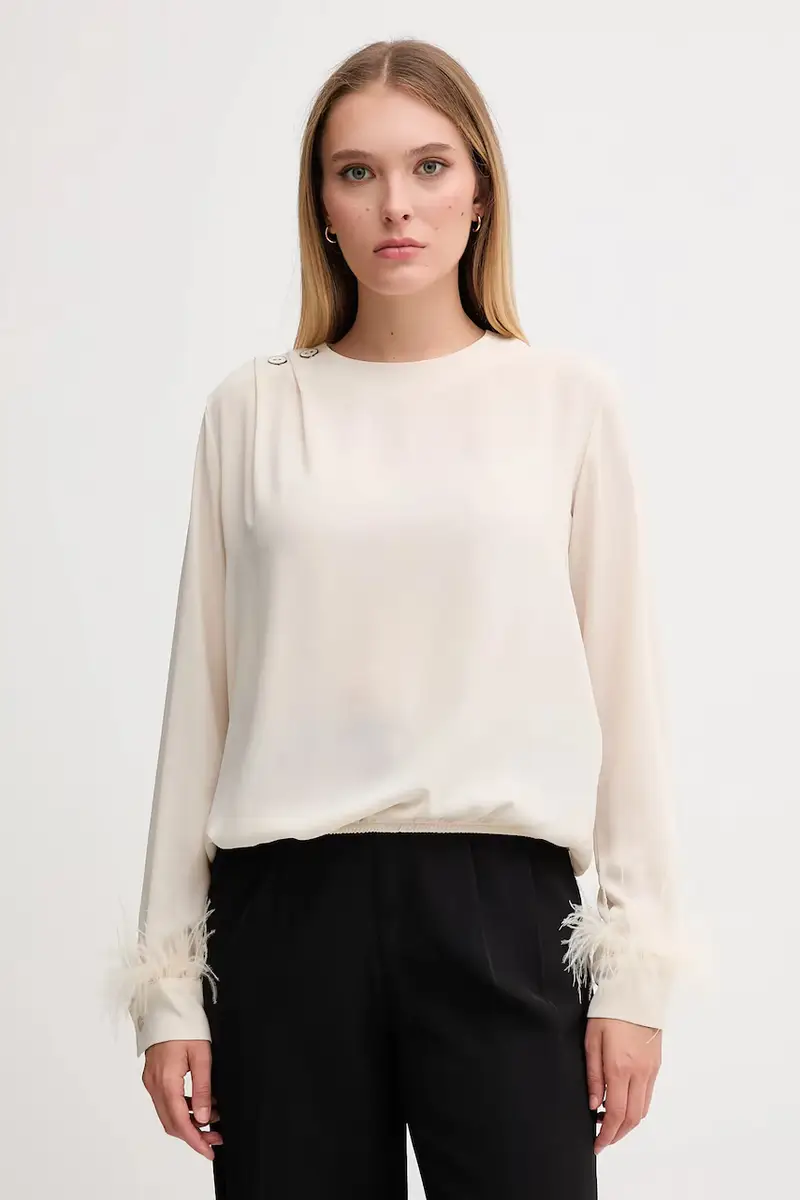 camicetta donna colore beige 521FD45032