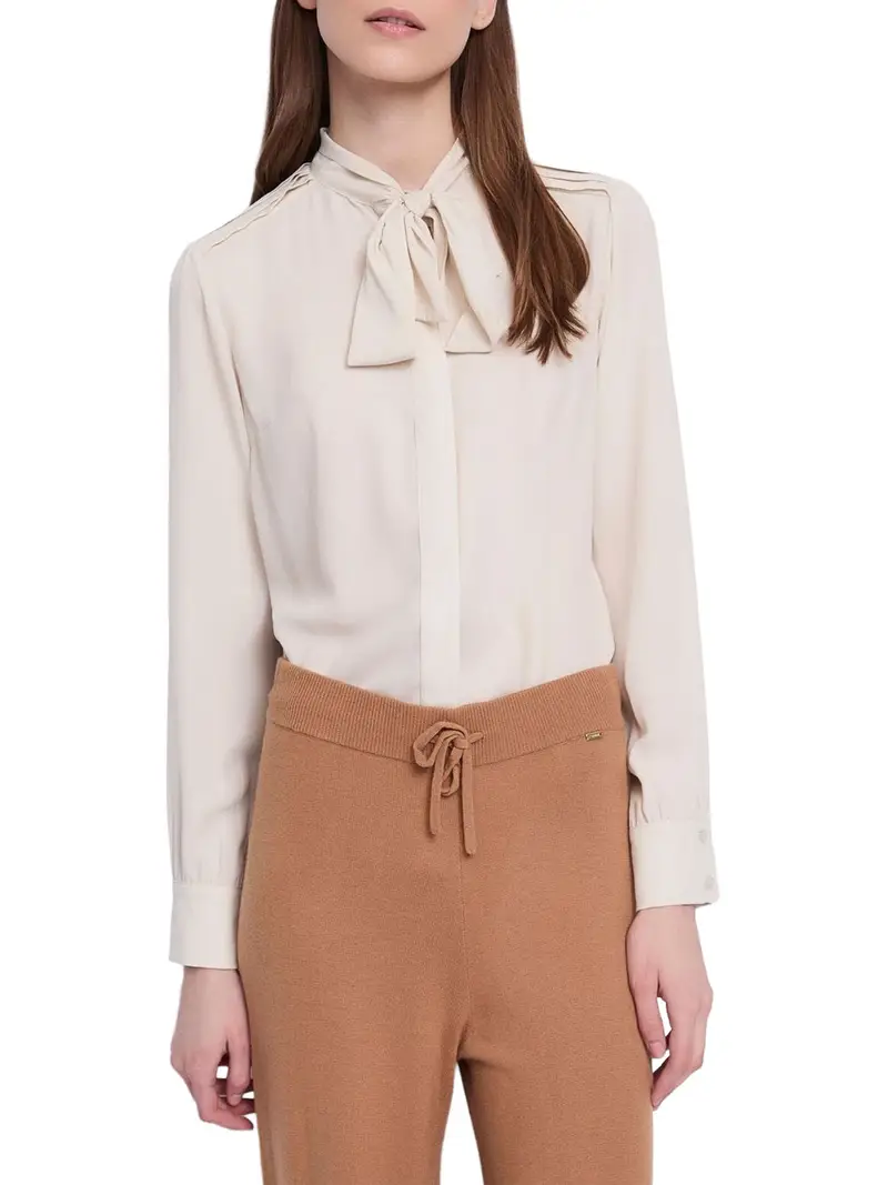 camicia casual gaudi da donna - avorio