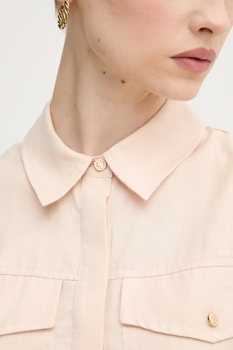 camicia donna colore beige 511BD45014 miniatura 5