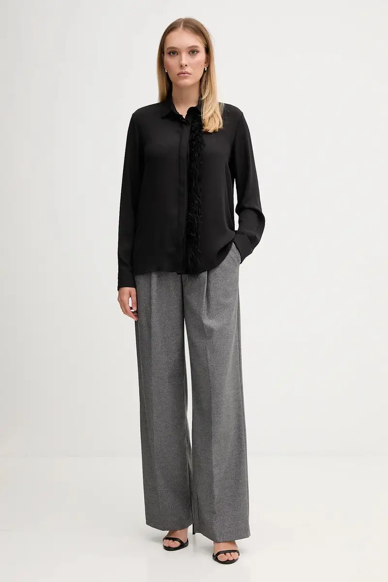 camicia donna colore nero 521FD45030 miniatura 2