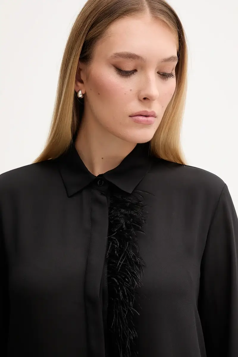 camicia donna colore nero 521FD45030 miniatura 4