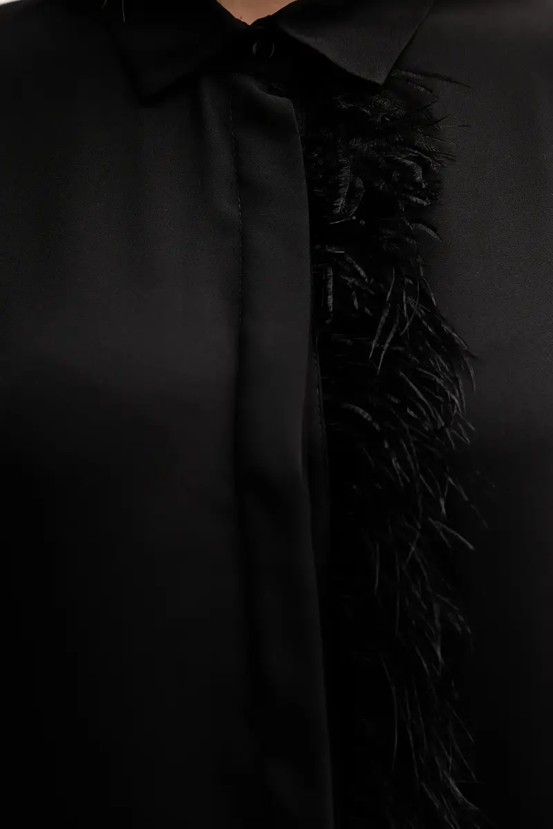 camicia donna colore nero 521FD45030 miniatura 5