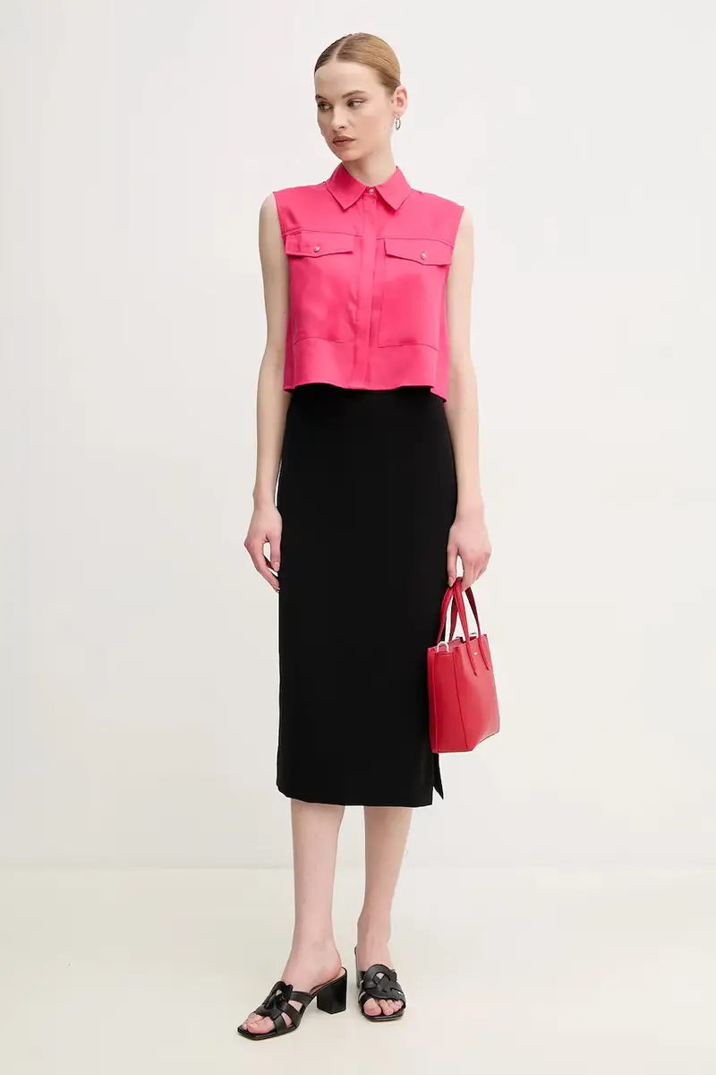 camicia donna colore rosa 511BD45014 miniatura 2