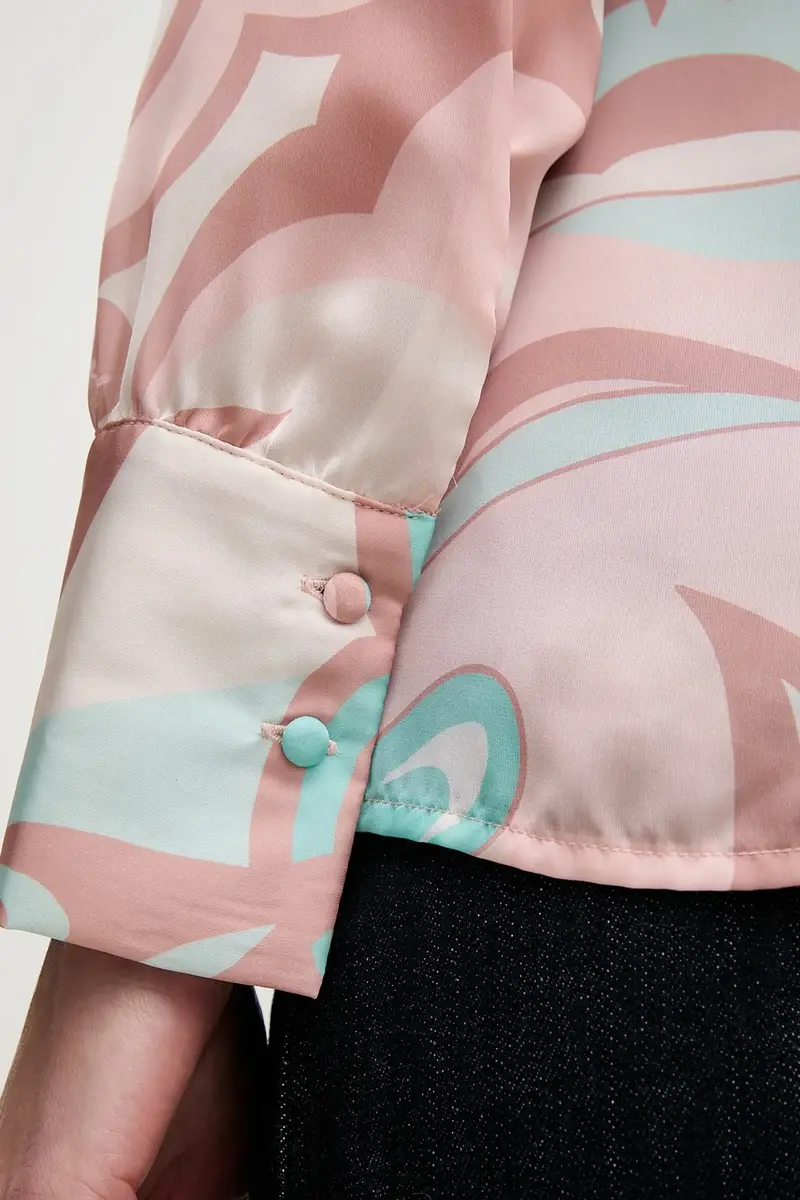 camicia donna colore rosa 511FD45004 miniatura 5