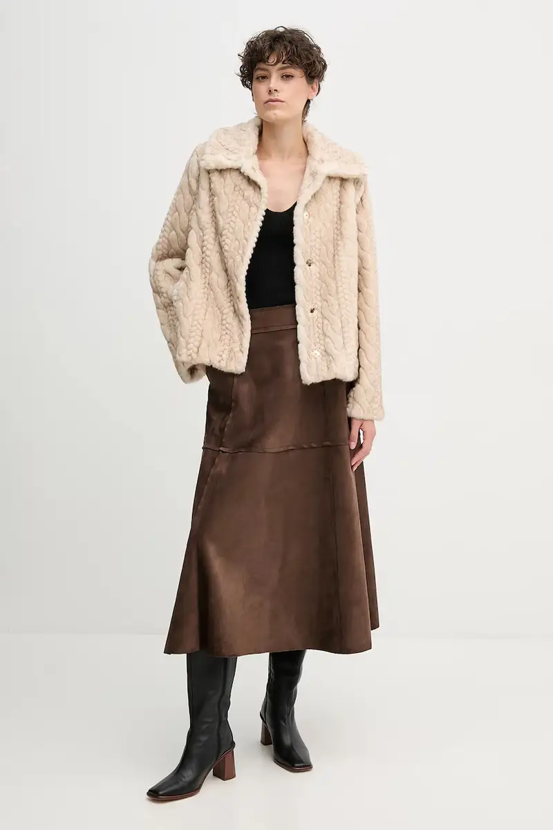 cappotto colore beige 521FD39006 miniatura 2