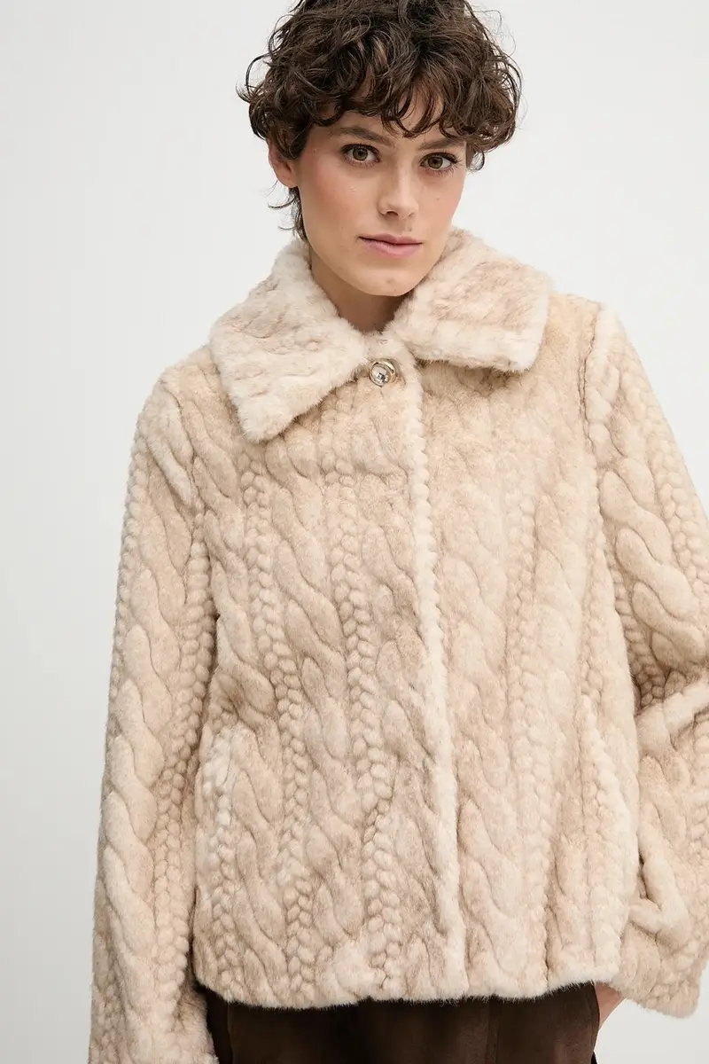 cappotto colore beige 521FD39006 miniatura 4