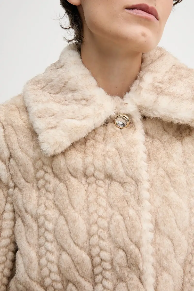 cappotto colore beige 521FD39006 miniatura 5