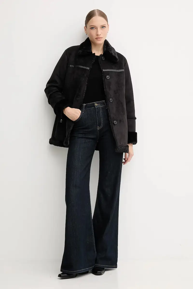 cappotto colore nero 521BD39001 miniatura 2