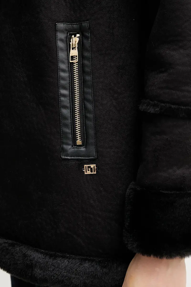 cappotto colore nero 521BD39001 miniatura 5