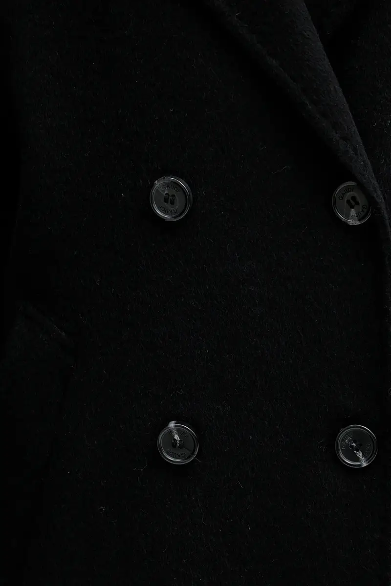 cappotto con lana colore nero 521FD35010 miniatura 5