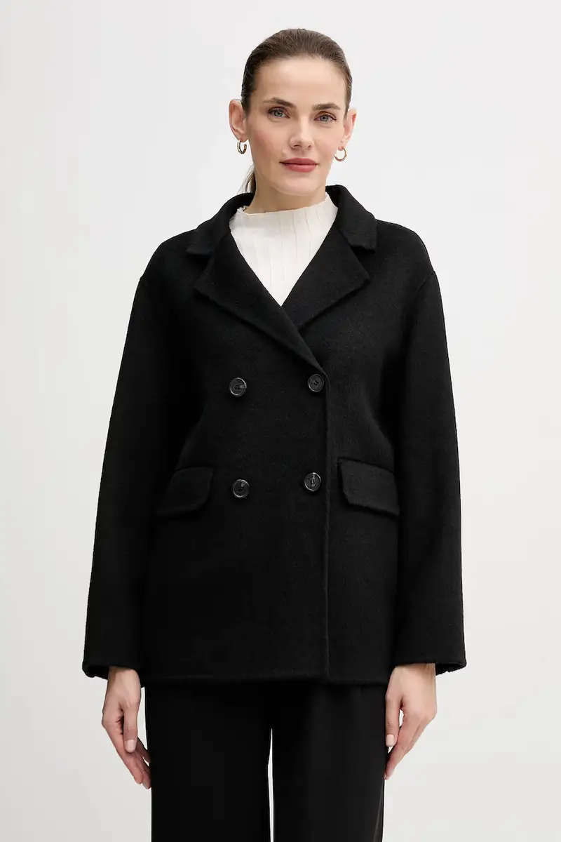 cappotto con lana colore nero 521FD35011