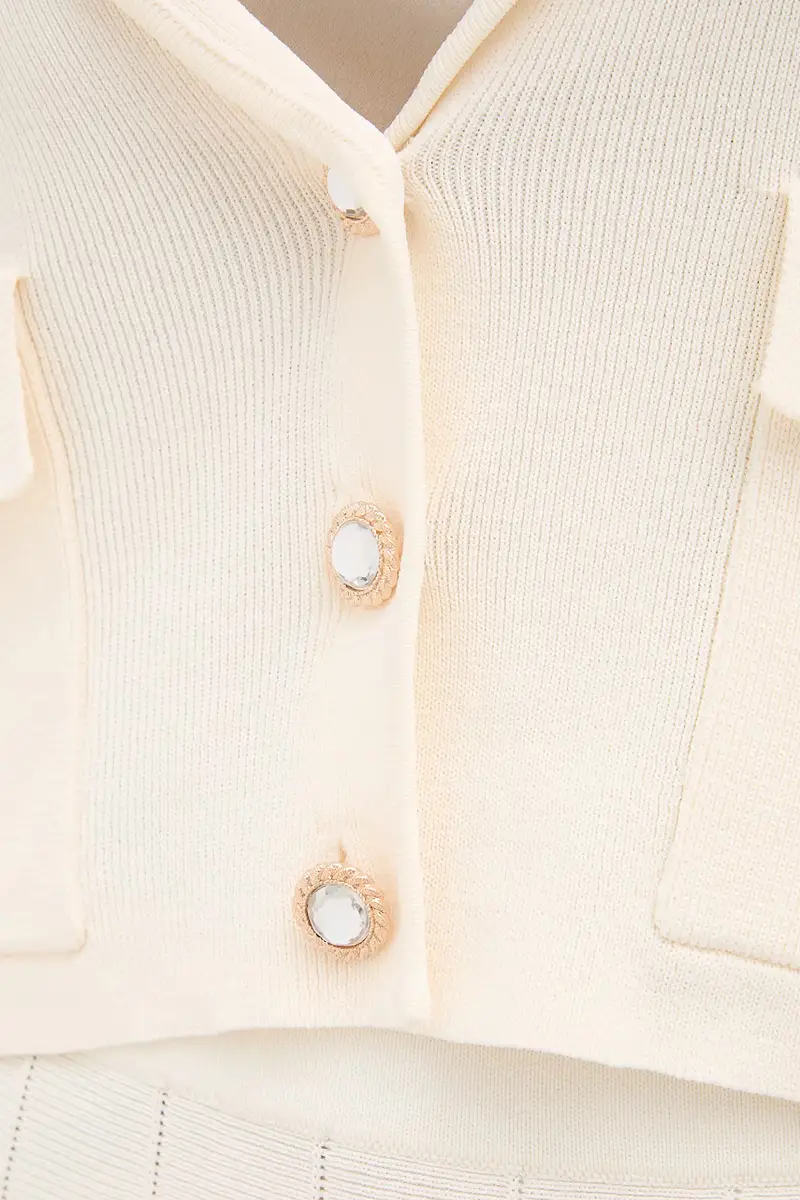 Gaudi Cardigan Donna Beige 3292114 miniatura 5