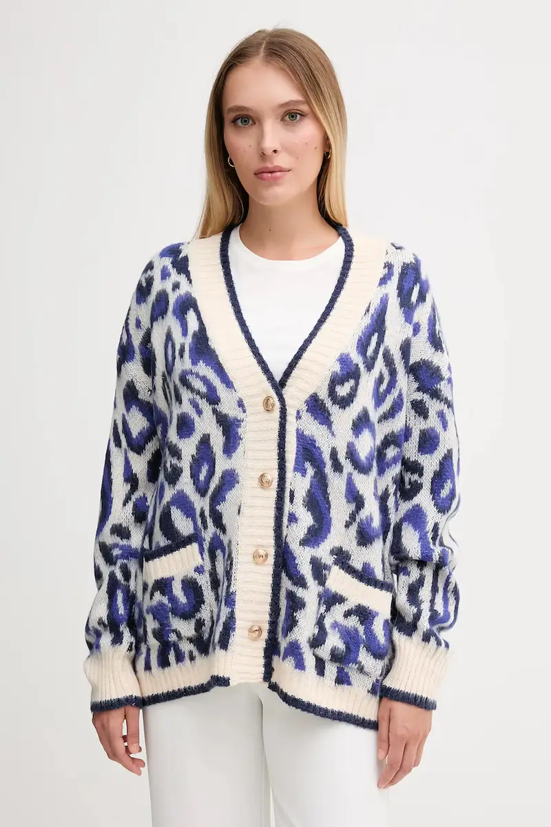 Gaudi Cardigan Donna Blu 3581397