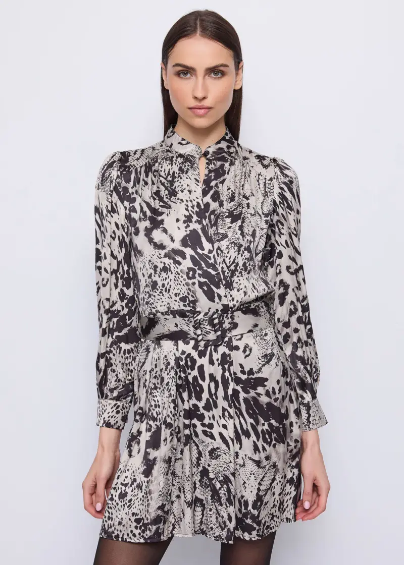 Fashion Abito da donna con stampa animalier Multicolore