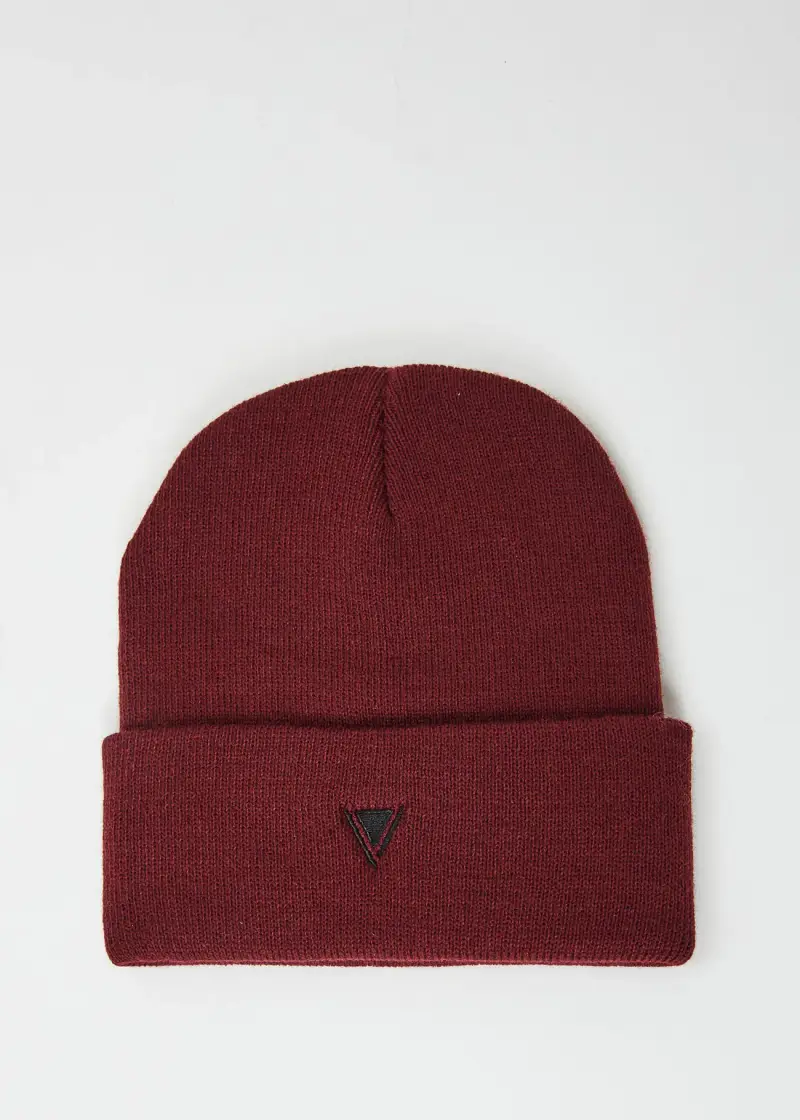 Fashion Berretto beanie bordeaux a costine Multicolore