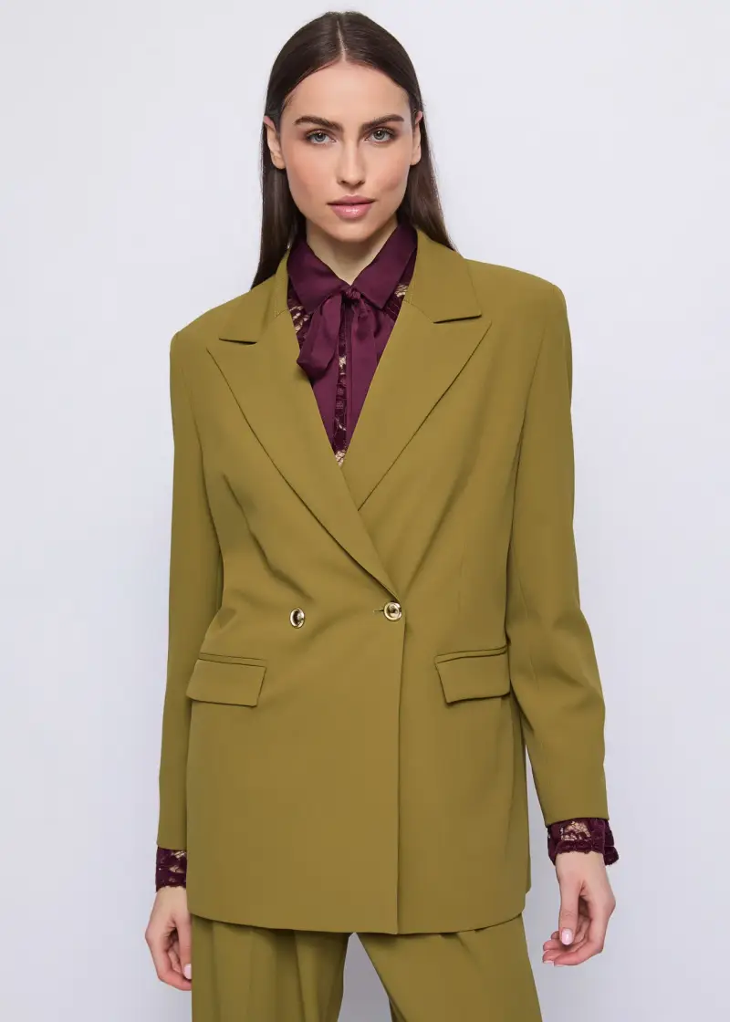 Fashion Blazer da donna in twill Verde