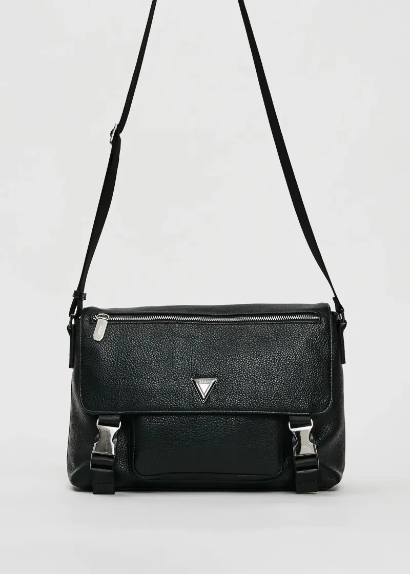 Fashion Borsa crossbody nera in similpelle Multicolore