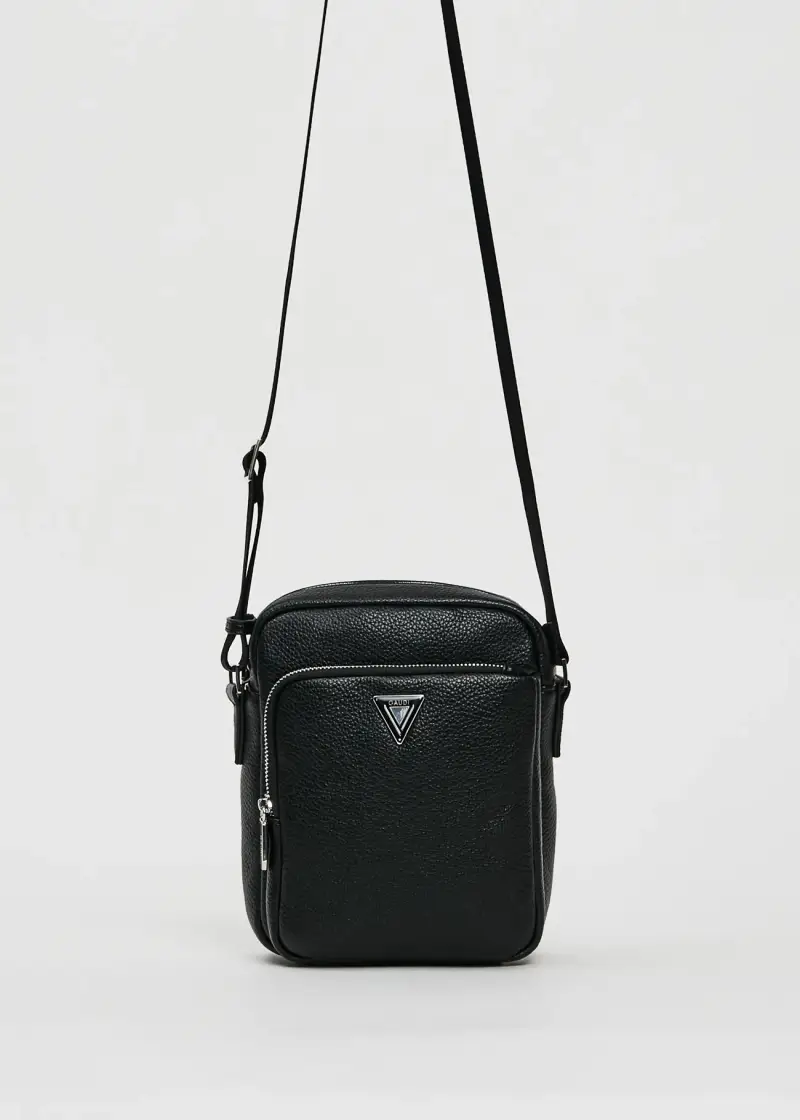 Fashion Borsa crossbody nera in similpelle Multicolore