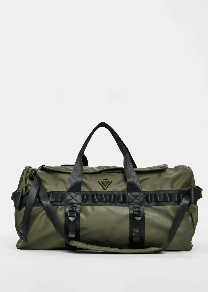 Fashion Borsone verde in similpelle Multicolore