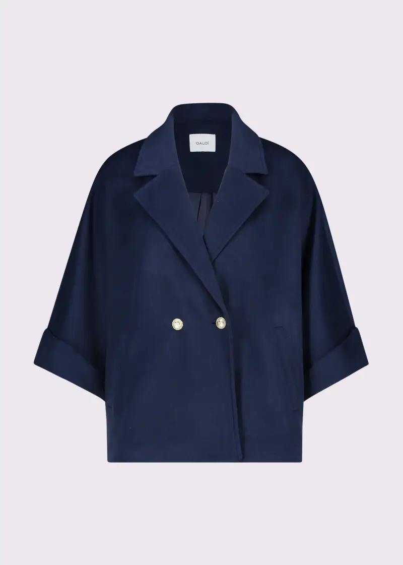 Fashion Caban blu da donna in panno