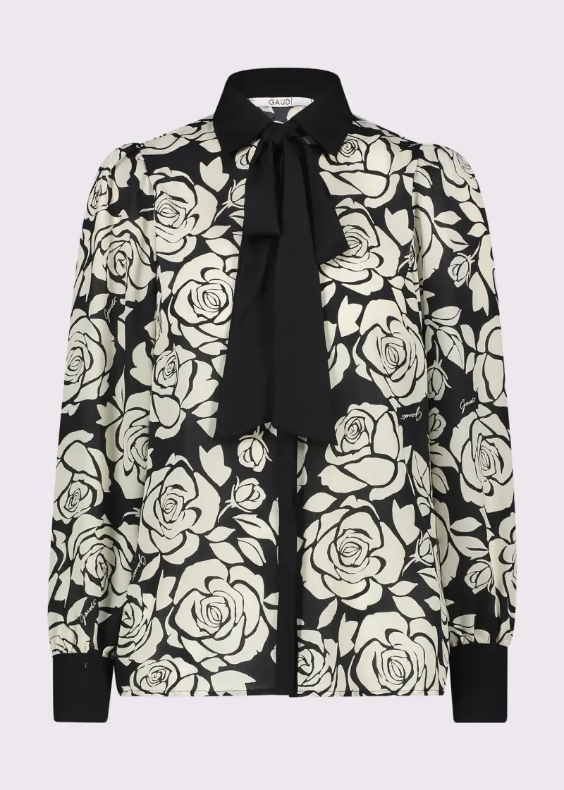 Fashion Camicia da donna con stampa floreale Multicolore