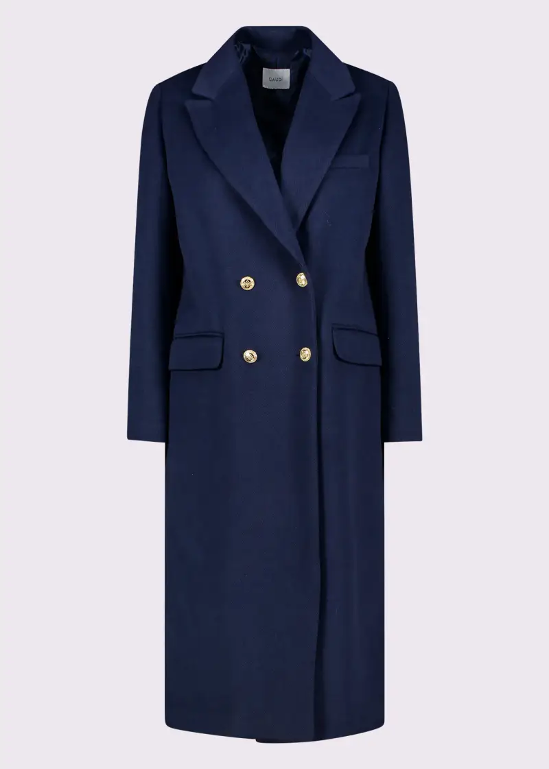 Fashion Cappotto da donna in panno Blu