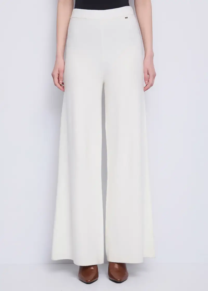 Fashion Pantaloni bianchi da donna in filato Naturale