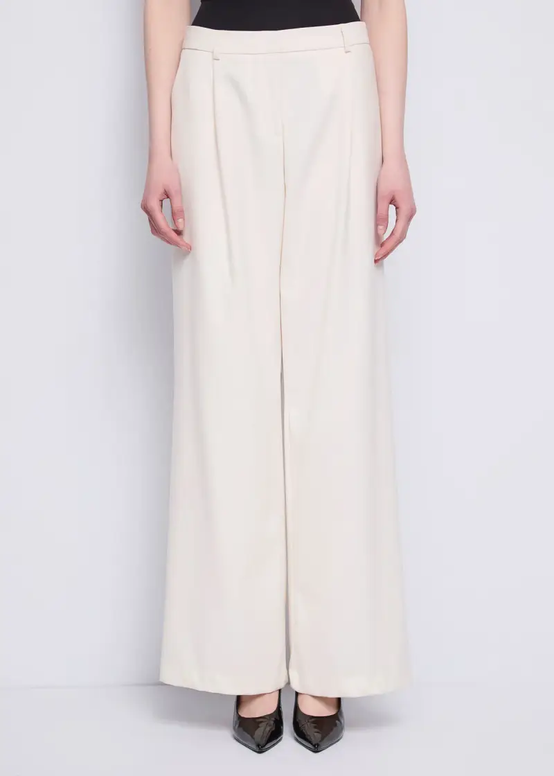 Fashion Pantaloni da donna a vita alta Naturale