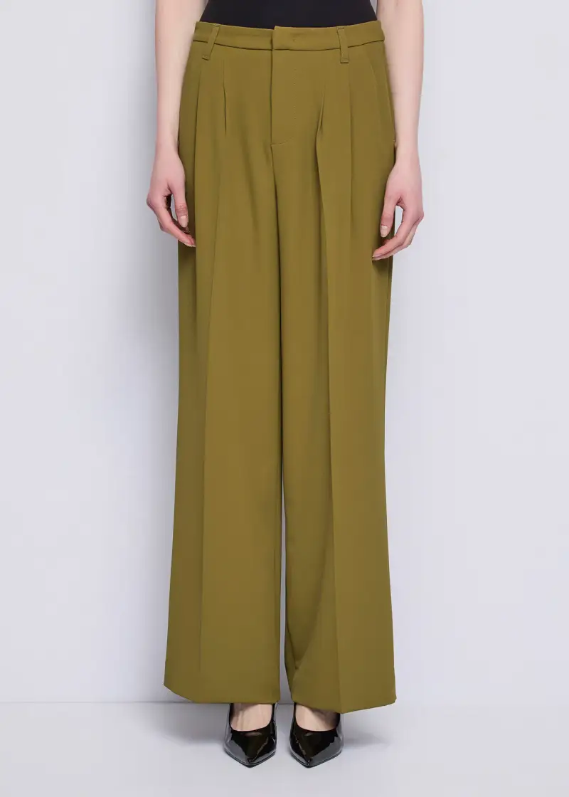 Fashion Pantaloni da donna in twill Verde