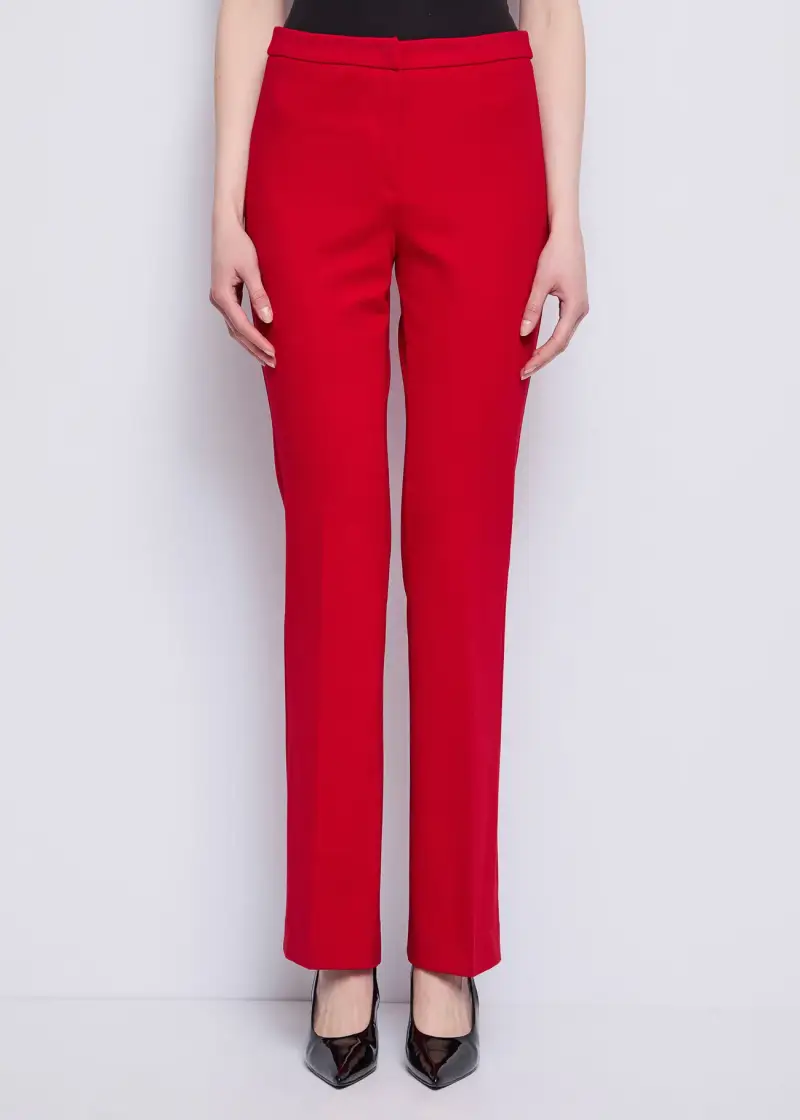 Fashion Pantaloni flare rossi da donna Rosso