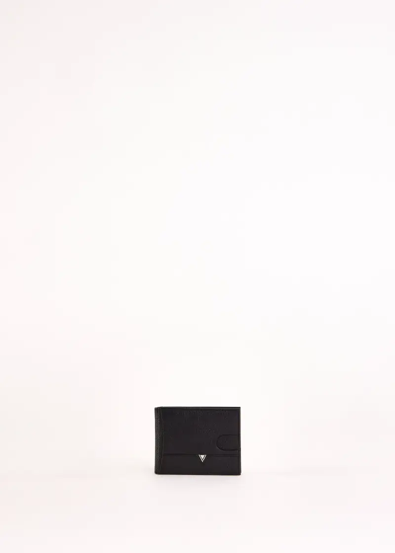 Fashion Portacarte e banconote nero in pelle Multicolore